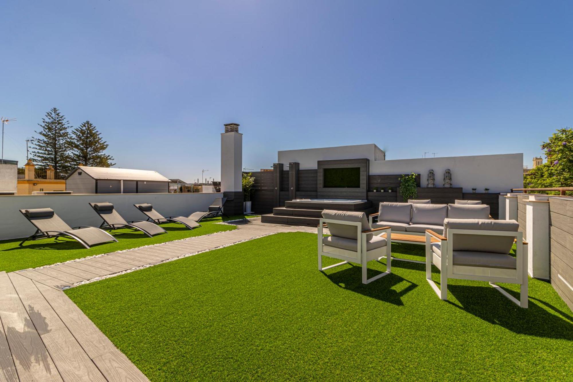 Allo Apartments Plateros Centro Jacuzzi Comunitario Jerez de la Frontera Bagian luar foto