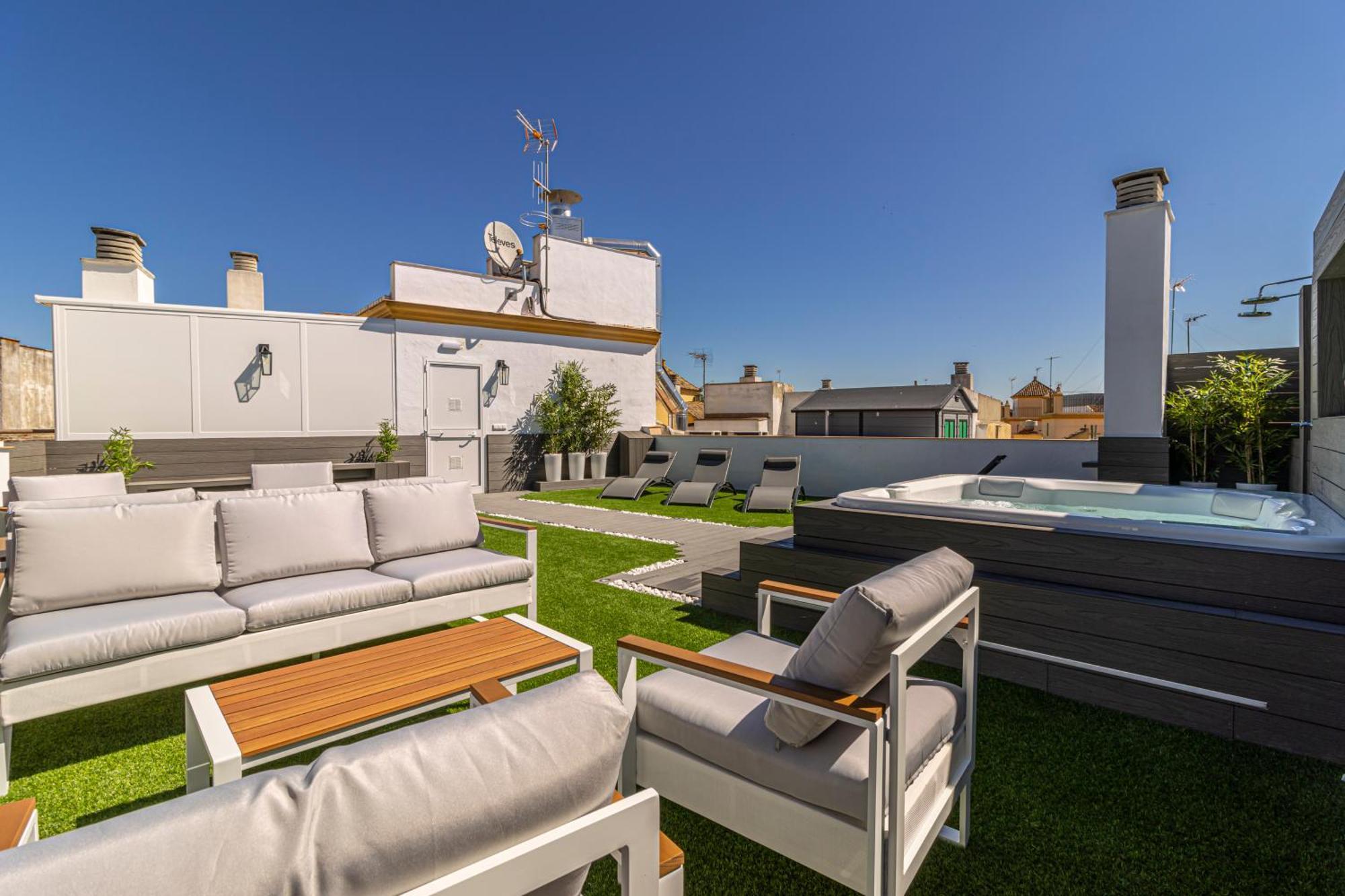 Allo Apartments Plateros Centro Jacuzzi Comunitario Jerez de la Frontera Bagian luar foto